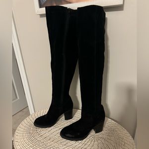Vince Camuto over the knee suede heeled boots - 7
